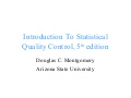 Introduction To Statistical Quality Control